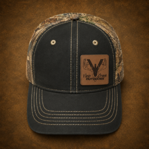 Pigment Print Leather and Realtree Camouflage Hat